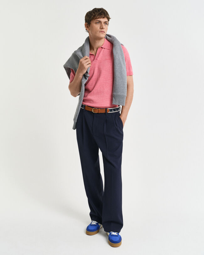 Sunfaded pikétröja med kort ärm