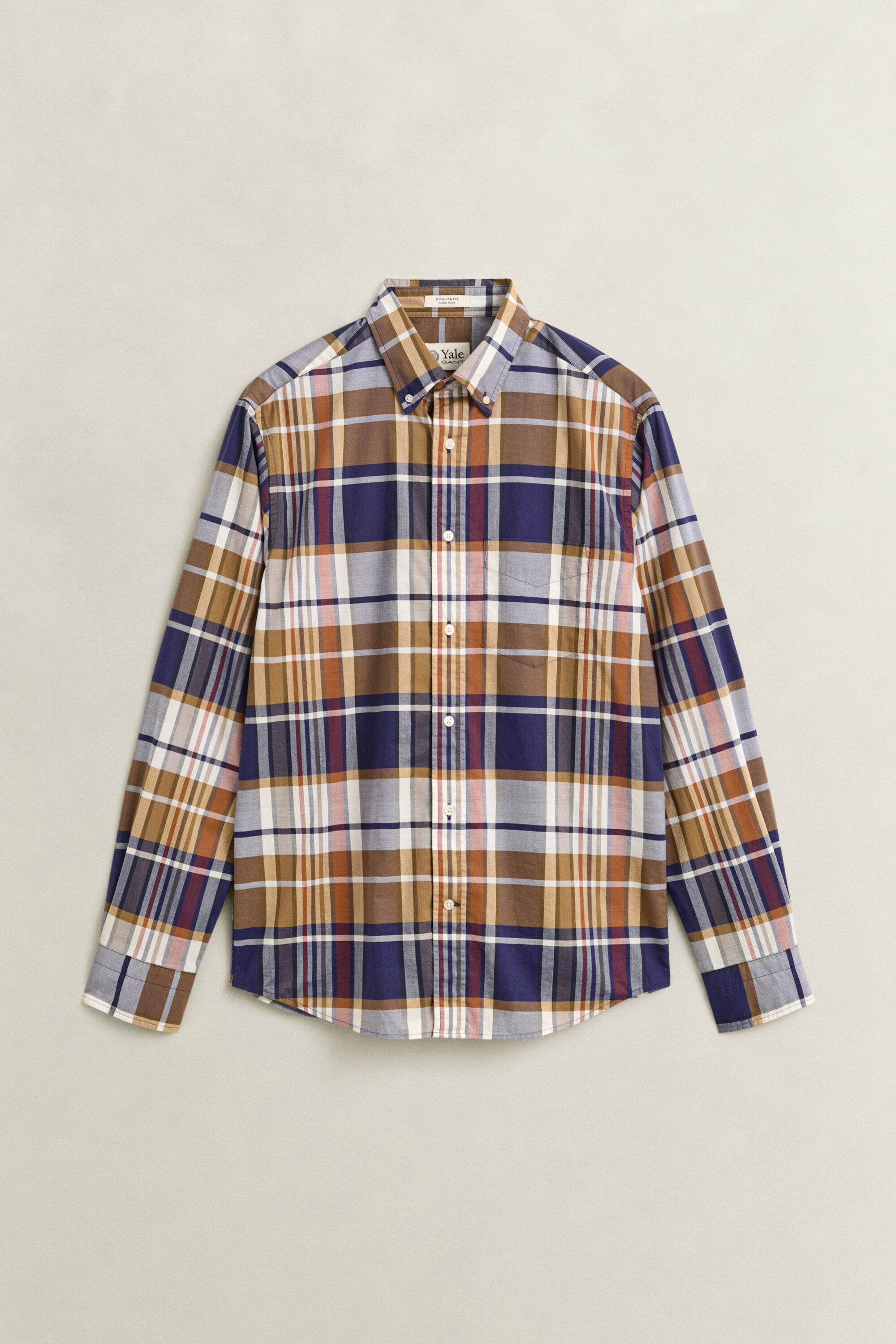 Gant x Yale rutig poplinskjorta