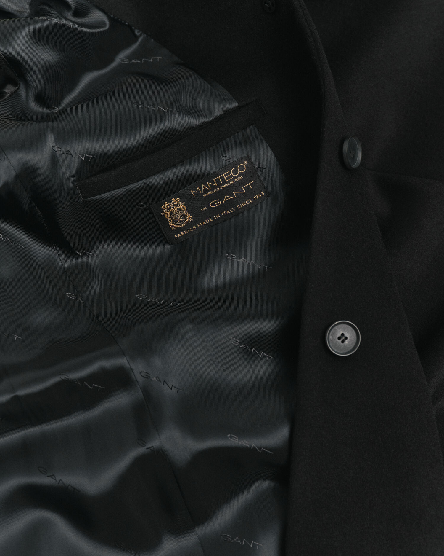 Klassisk skräddarsydd kappa i ullblandning