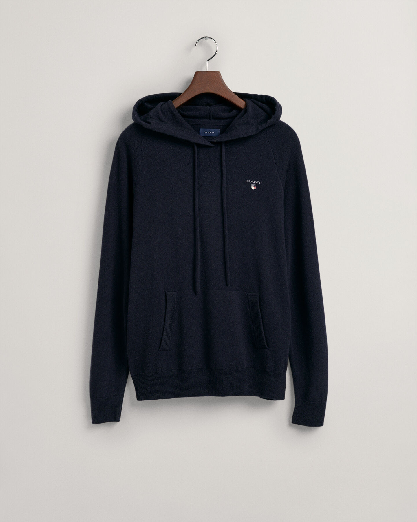 Stickad hoodie