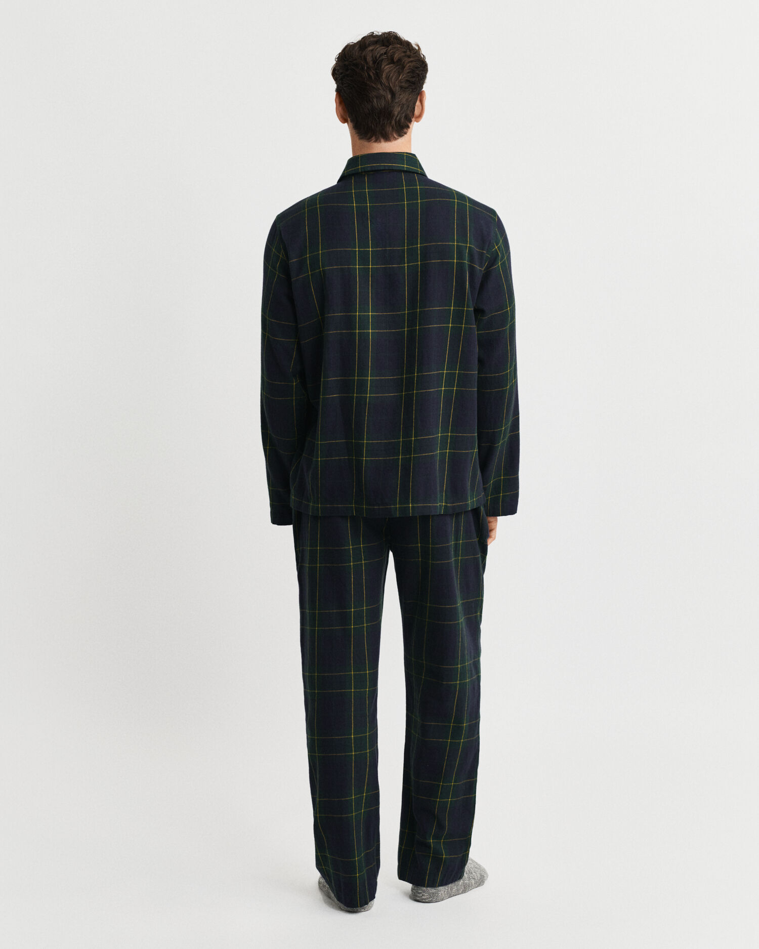 Rutig flanellpyjamas i presentförpackning