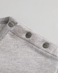 Blockf&auml;rgad sweatshirt med rund halsringning