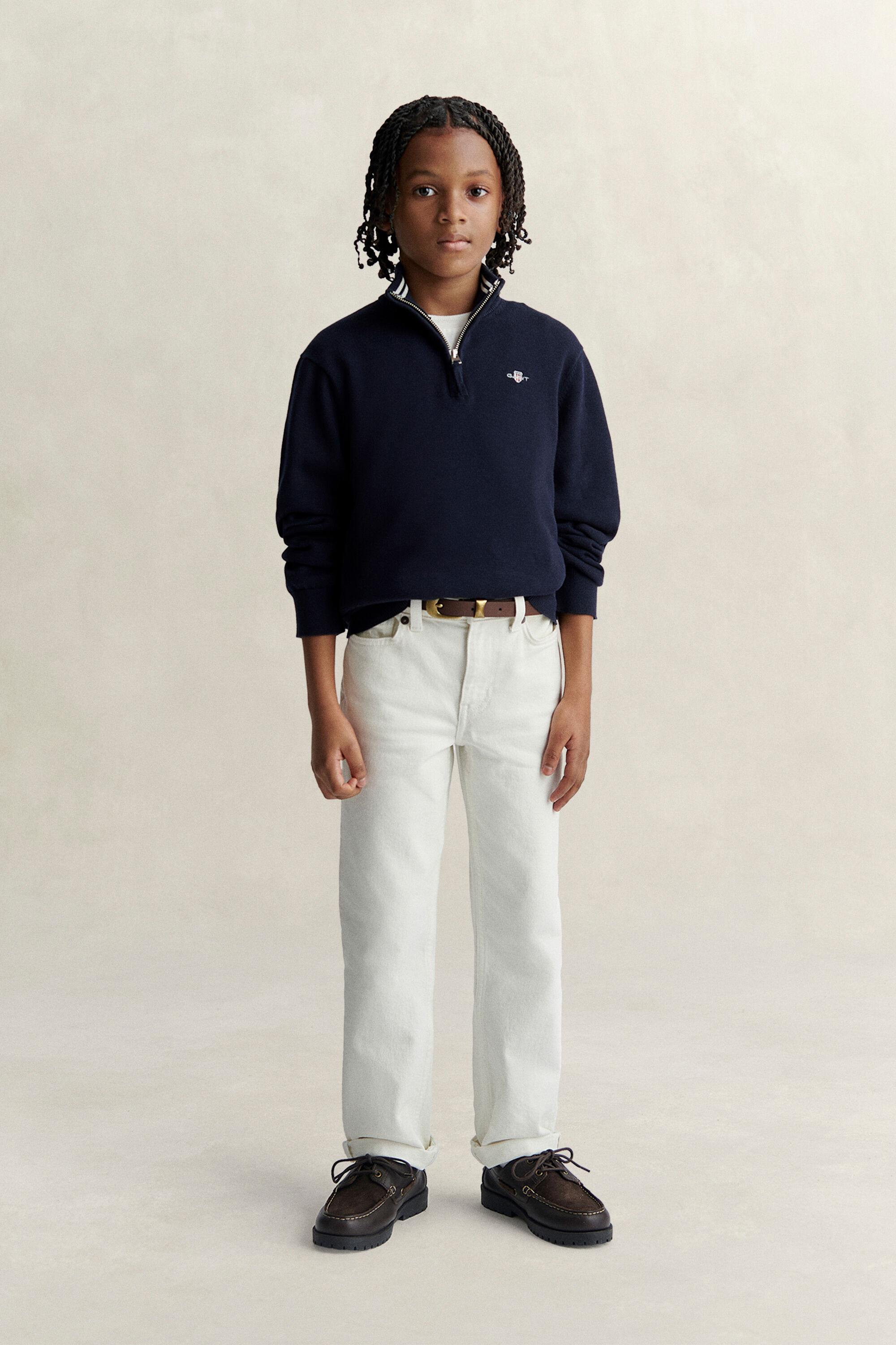 Teen Boys Shield tröja med half-zip