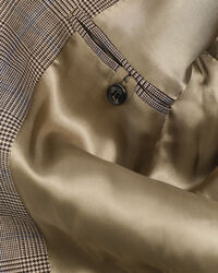 Regular fit kavaj med klassiskt rutmönster