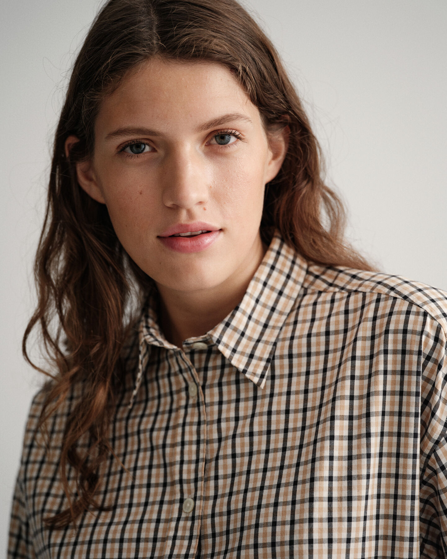 Oversized rutig skjorta