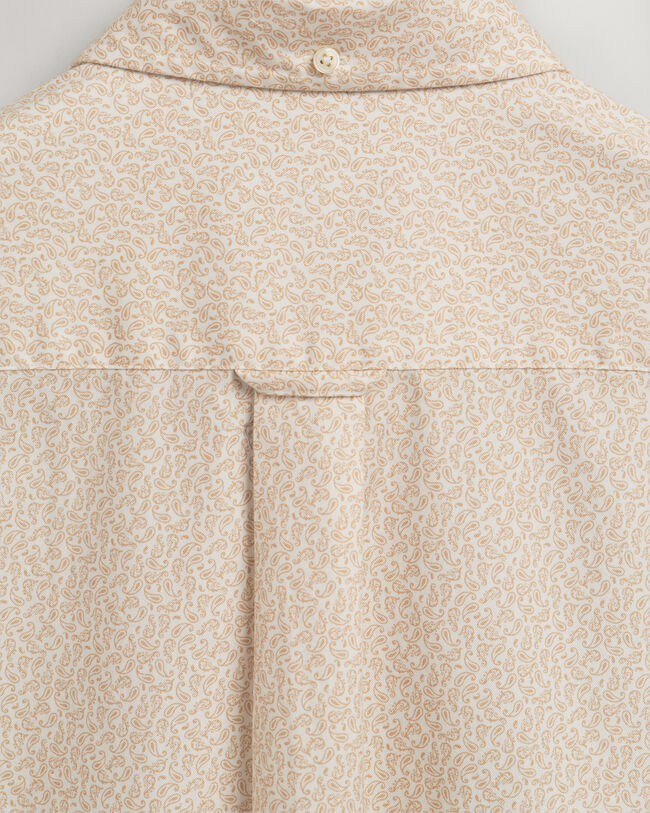 Regular fit oxfordskjorta med litet paisleym&ouml;nster