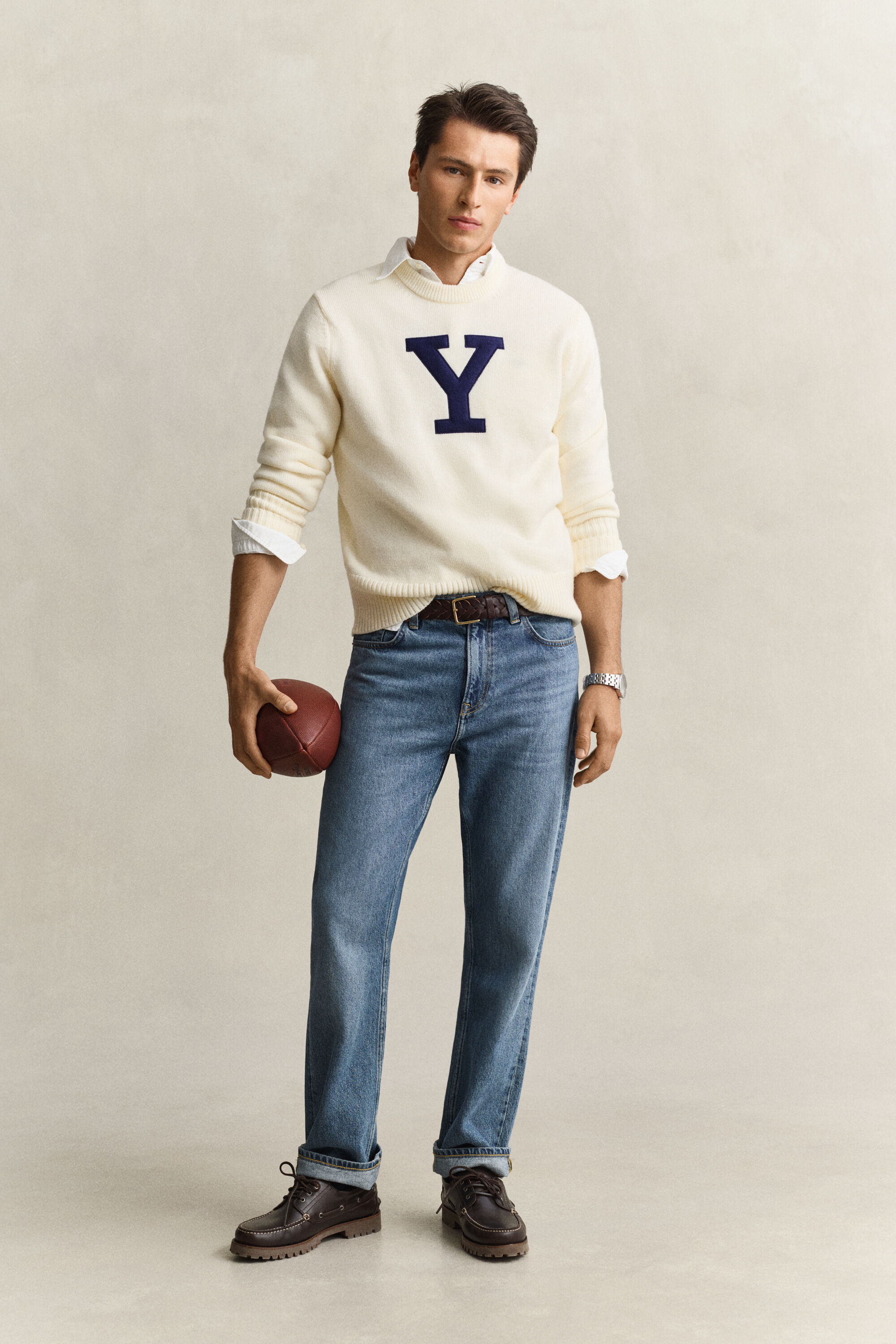 Gant x Yale tröja i merinoull