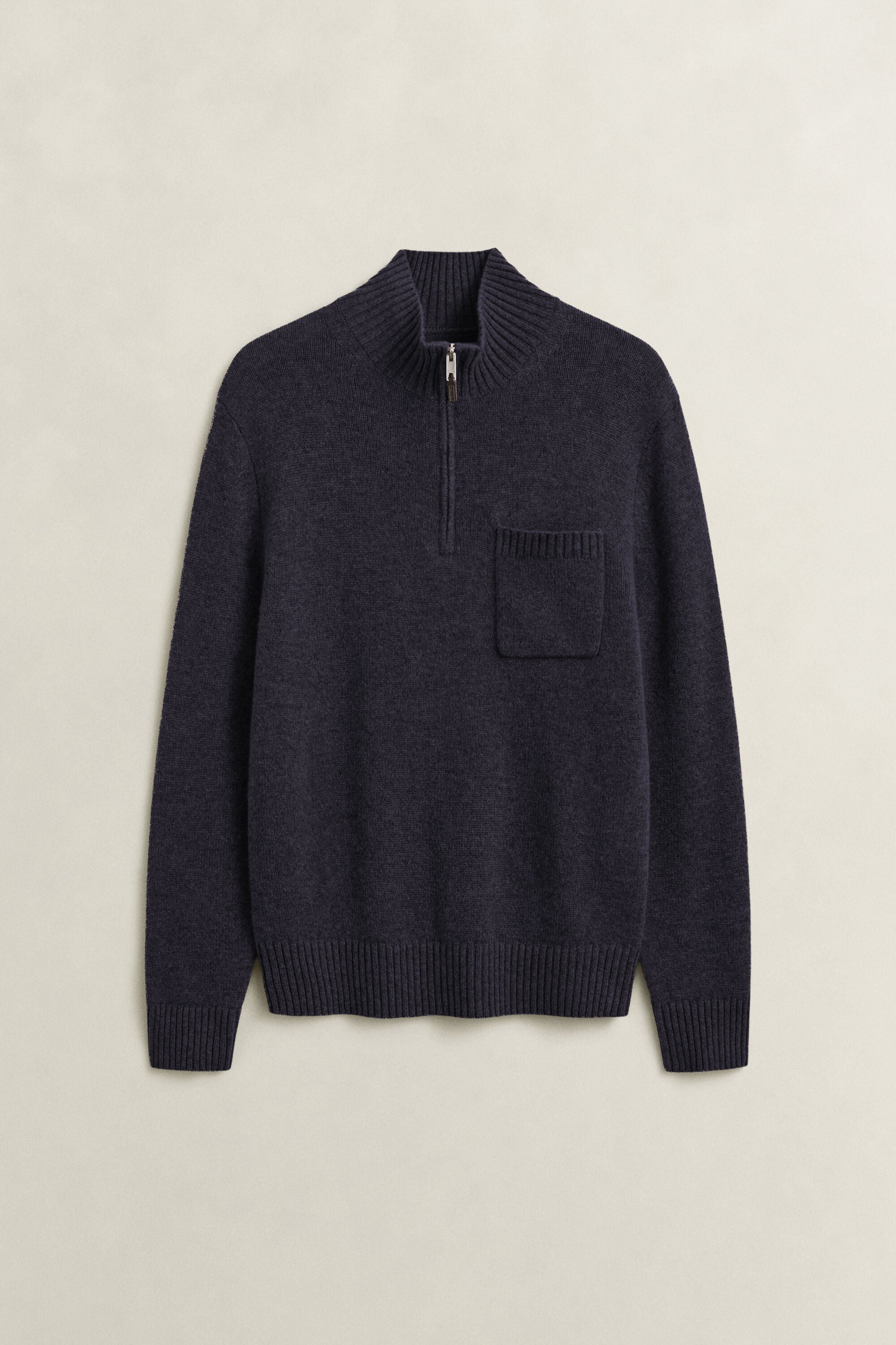 Kashmirtröja med half-zip