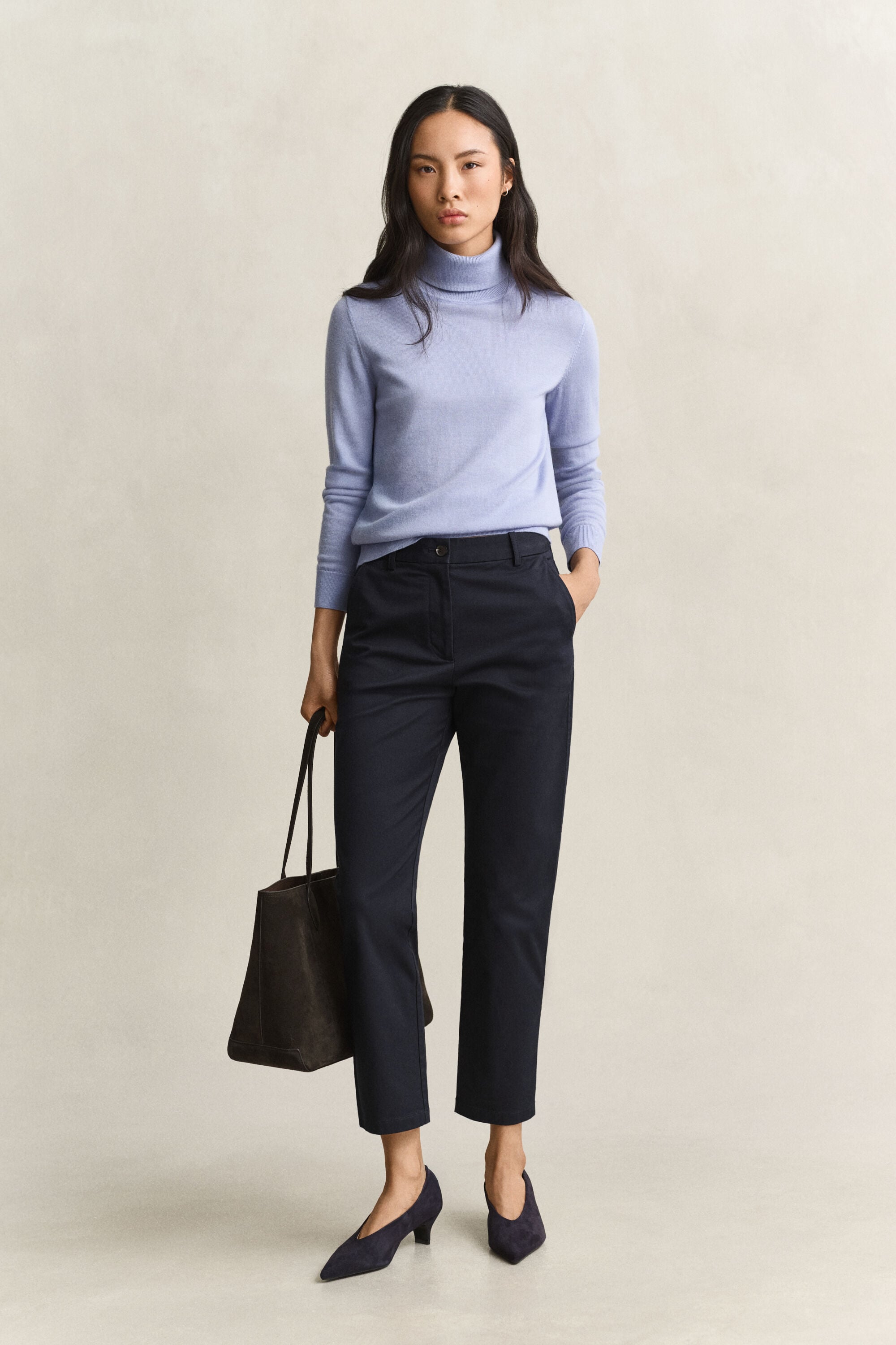 Klassiska chinos med slim fit