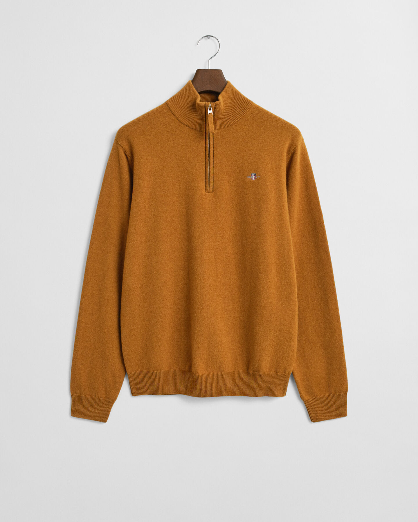 Tr&ouml;ja i superfin lammull med half-zip