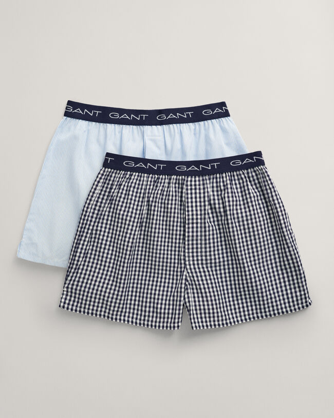 2-Pack Gingham and Striped Boxers