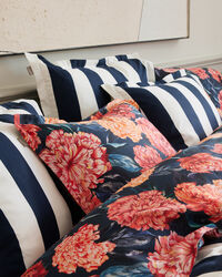 Pionmönstrat påslakan, enkel