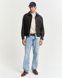 Tr&ouml;ja med half-zip och marina flaggor