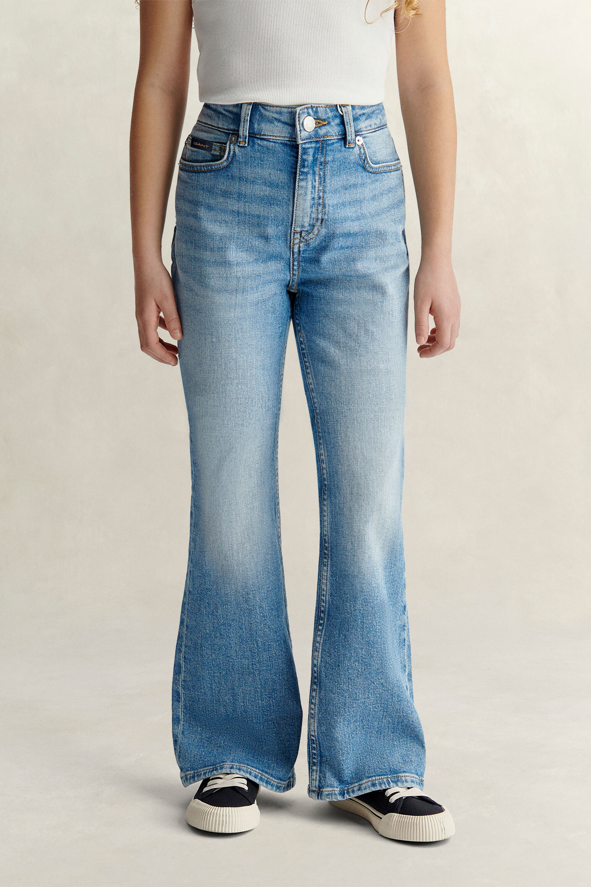 Teen Girls jeans med bootcut