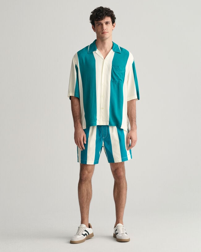 Relaxed fit kort&auml;rmad skjorta i viskos