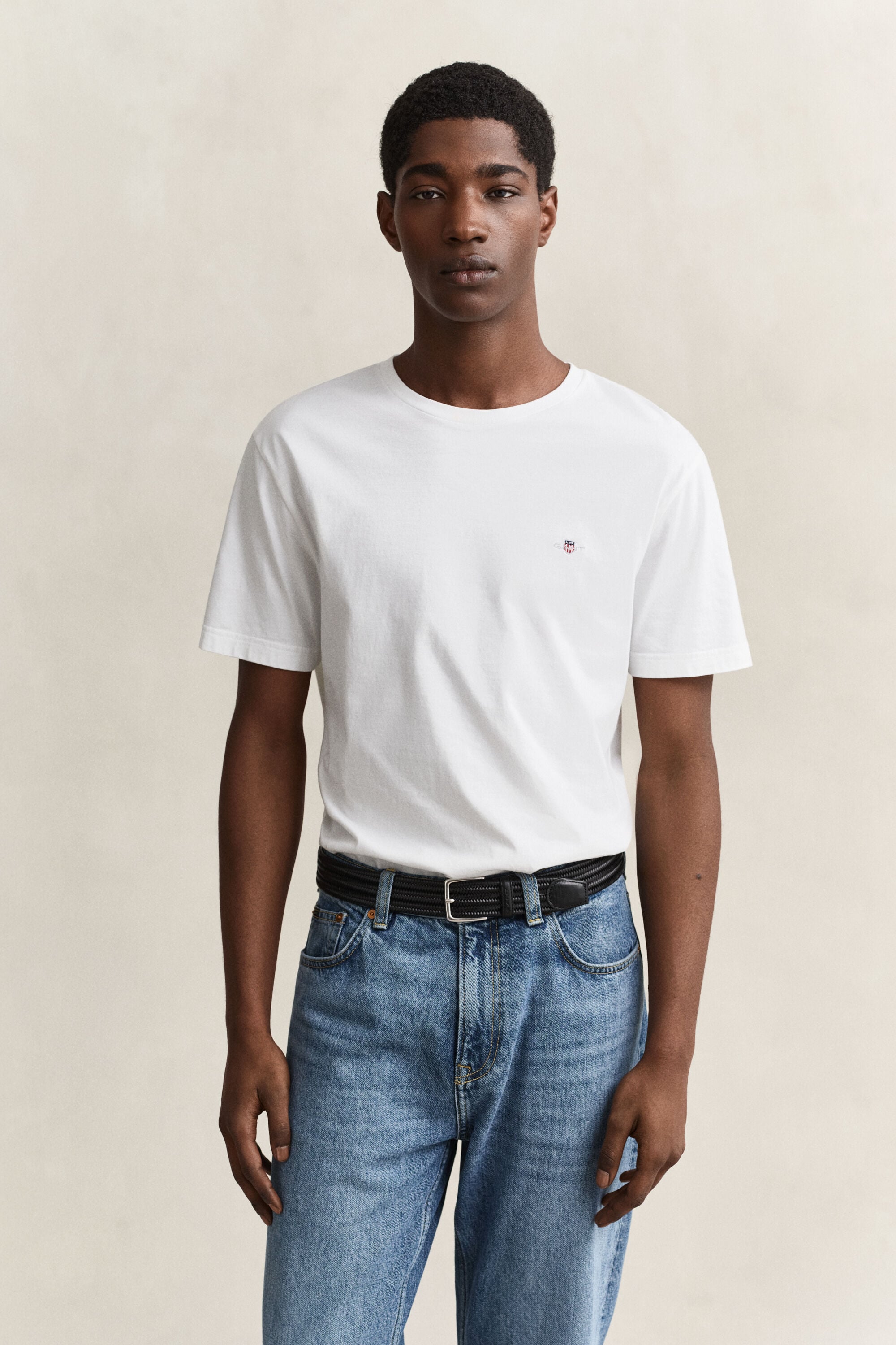 Regular fit T-shirt med sköld