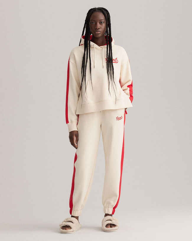 Color hoodie med färgblock