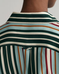 Relaxed fit flerf&auml;rgad randig skjortkl&auml;nning