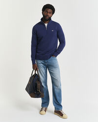 Shield sweatshirt med dragkedja vid halsöppningen