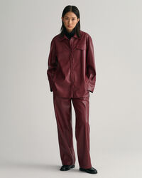 Skjortjacka i fuskskinn