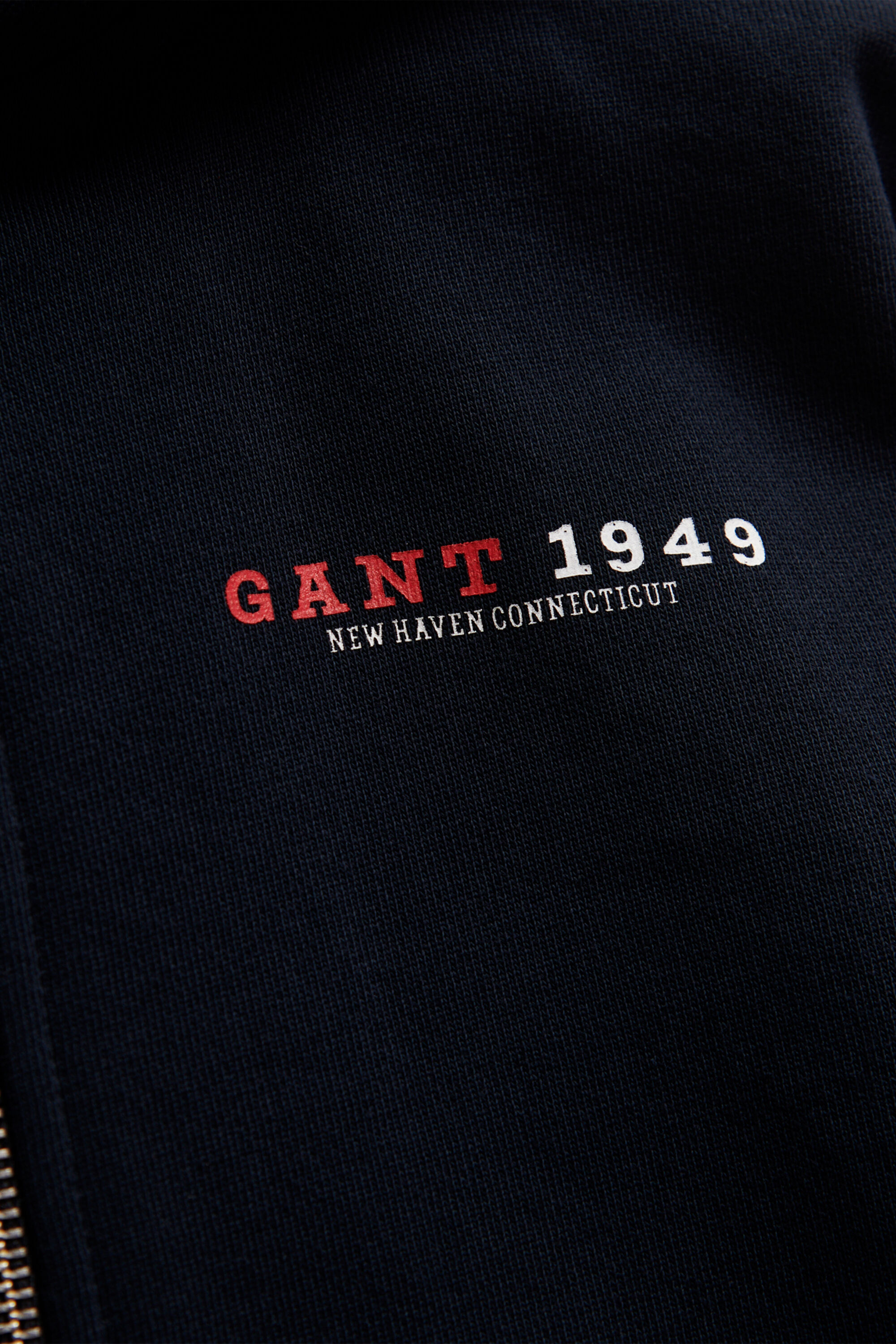 Teen Boys hoodie med dragkedja och tryck