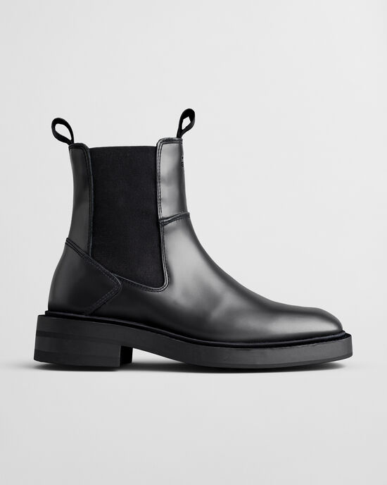 Fallwi medelhöga boots i läder