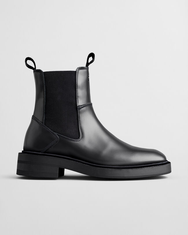 Fallwi medelhöga boots i läder