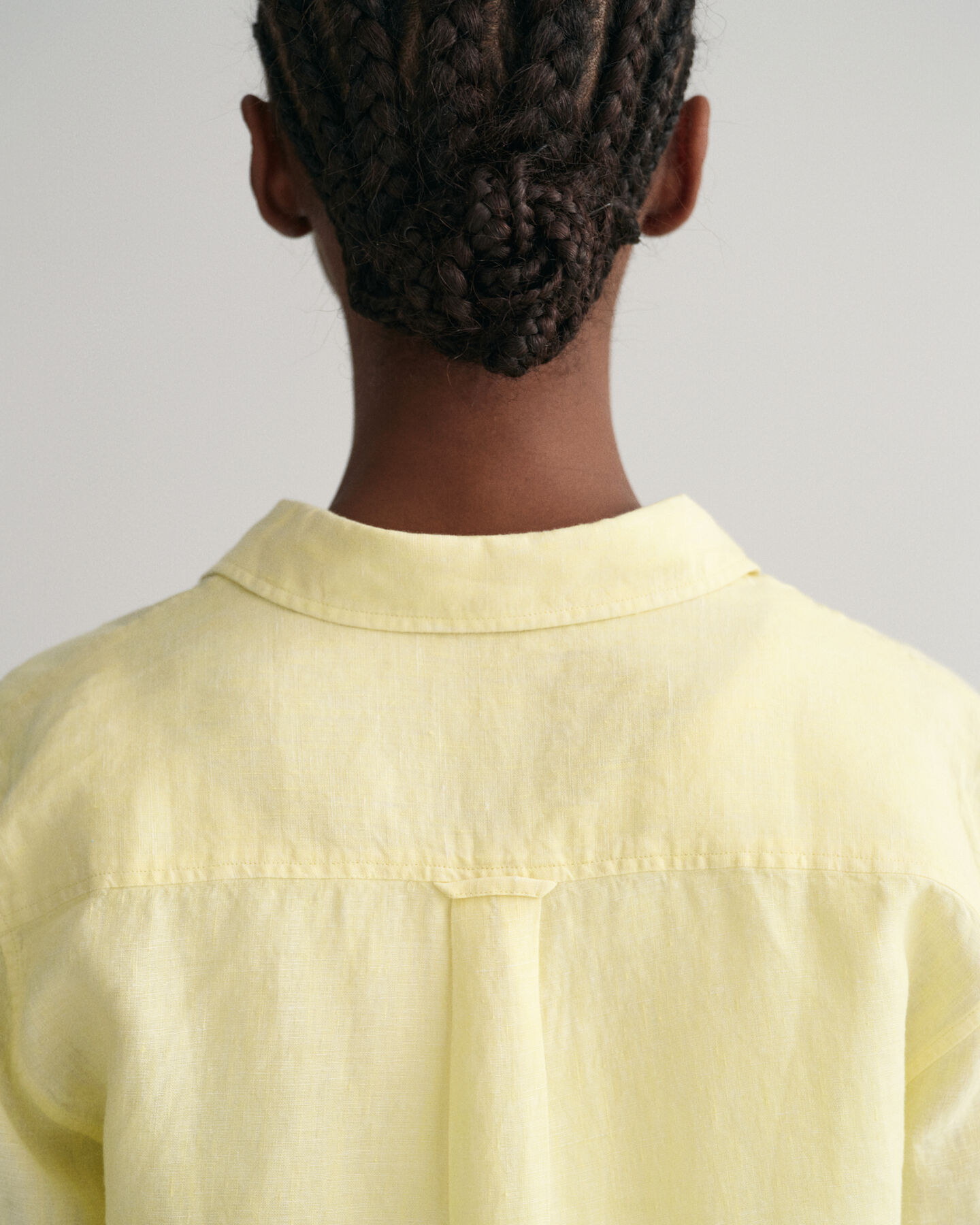 Regular fit skjorta i linnechambray