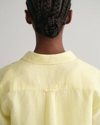 Regular fit skjorta i linnechambray