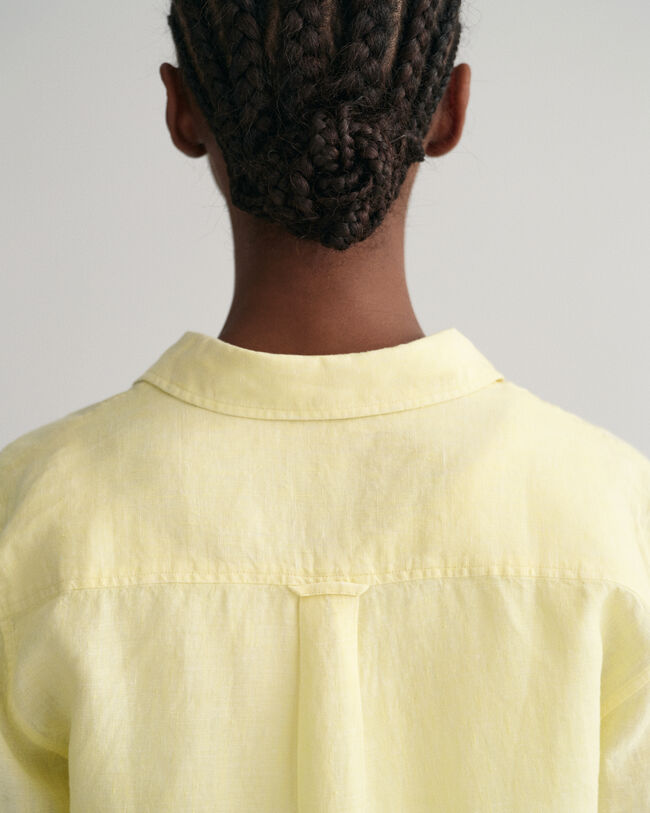 Regular fit skjorta i linnechambray