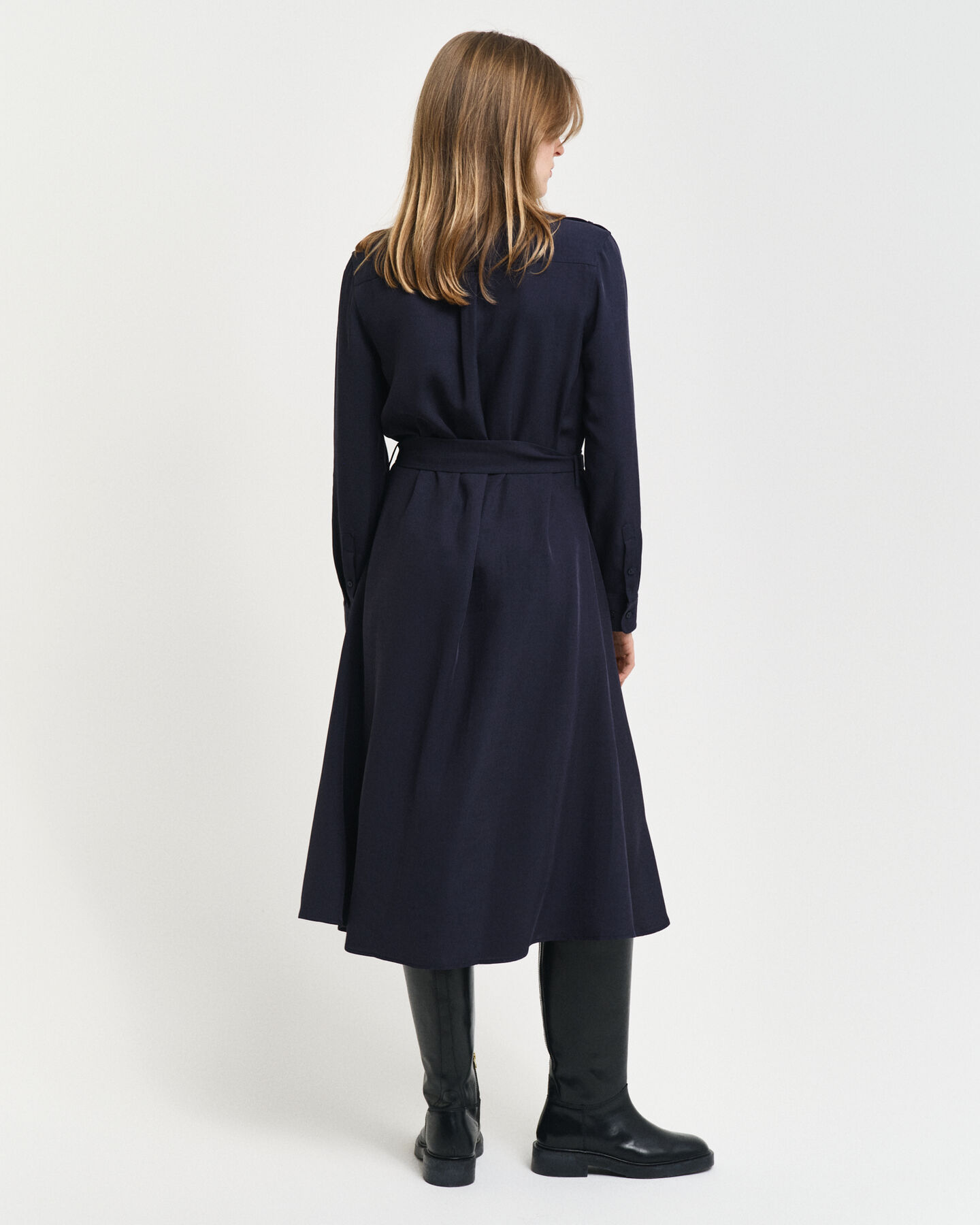 Skjortklänning med fickor