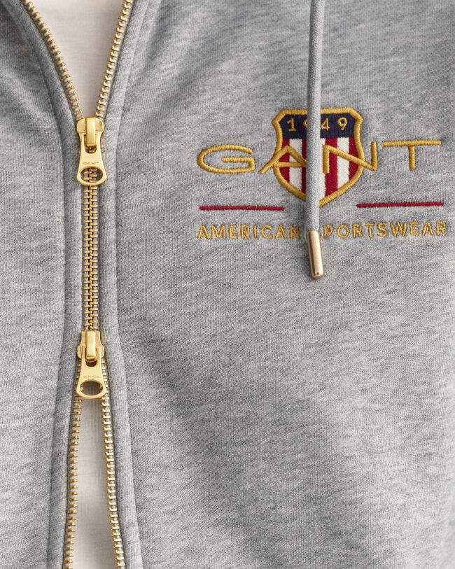 Archive Shield full-zip hoodie