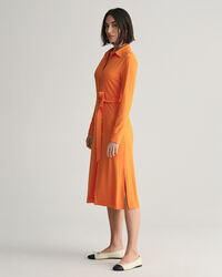 Slim fit skjortkl&auml;nning i jersey