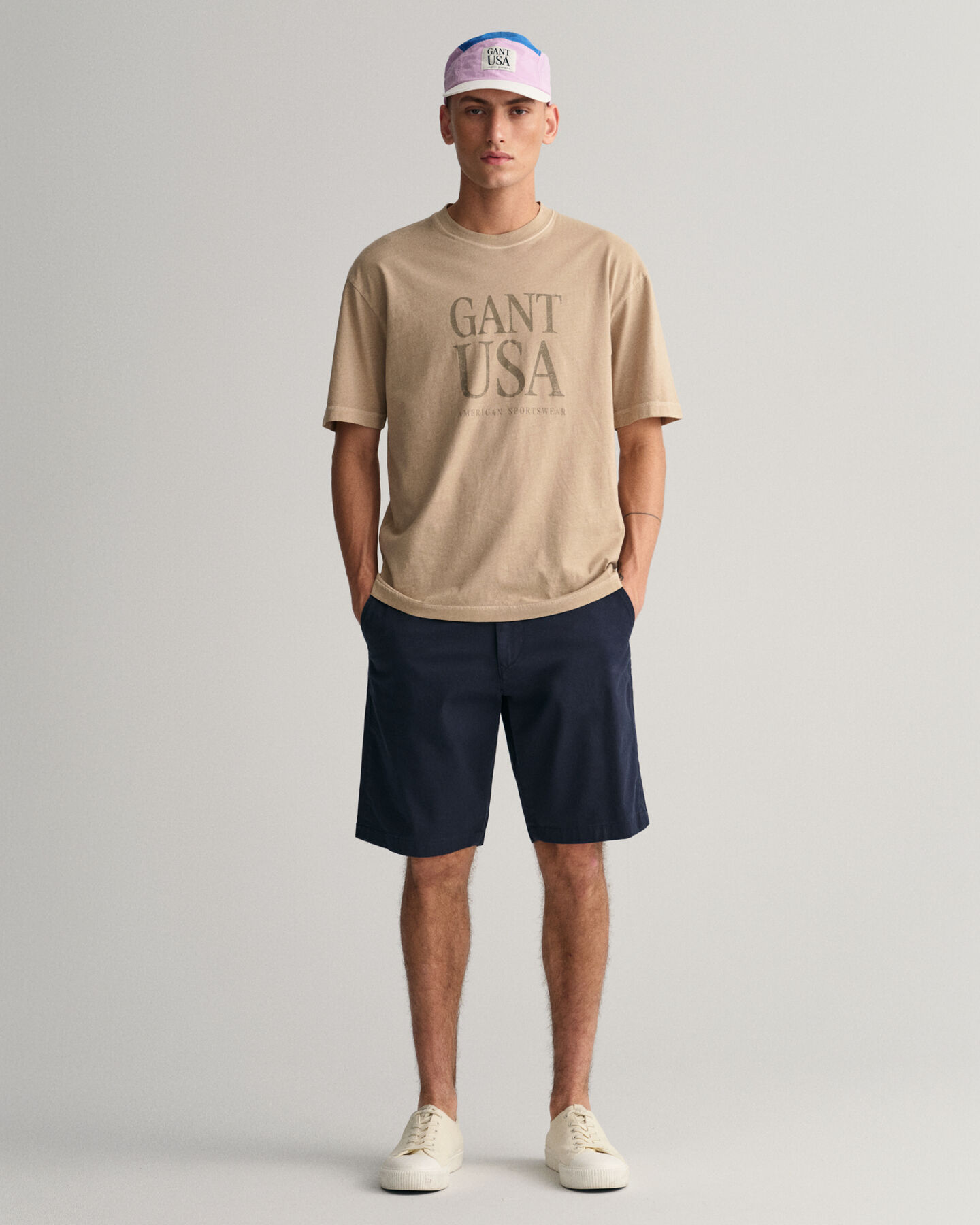 Relaxed fit twillshorts