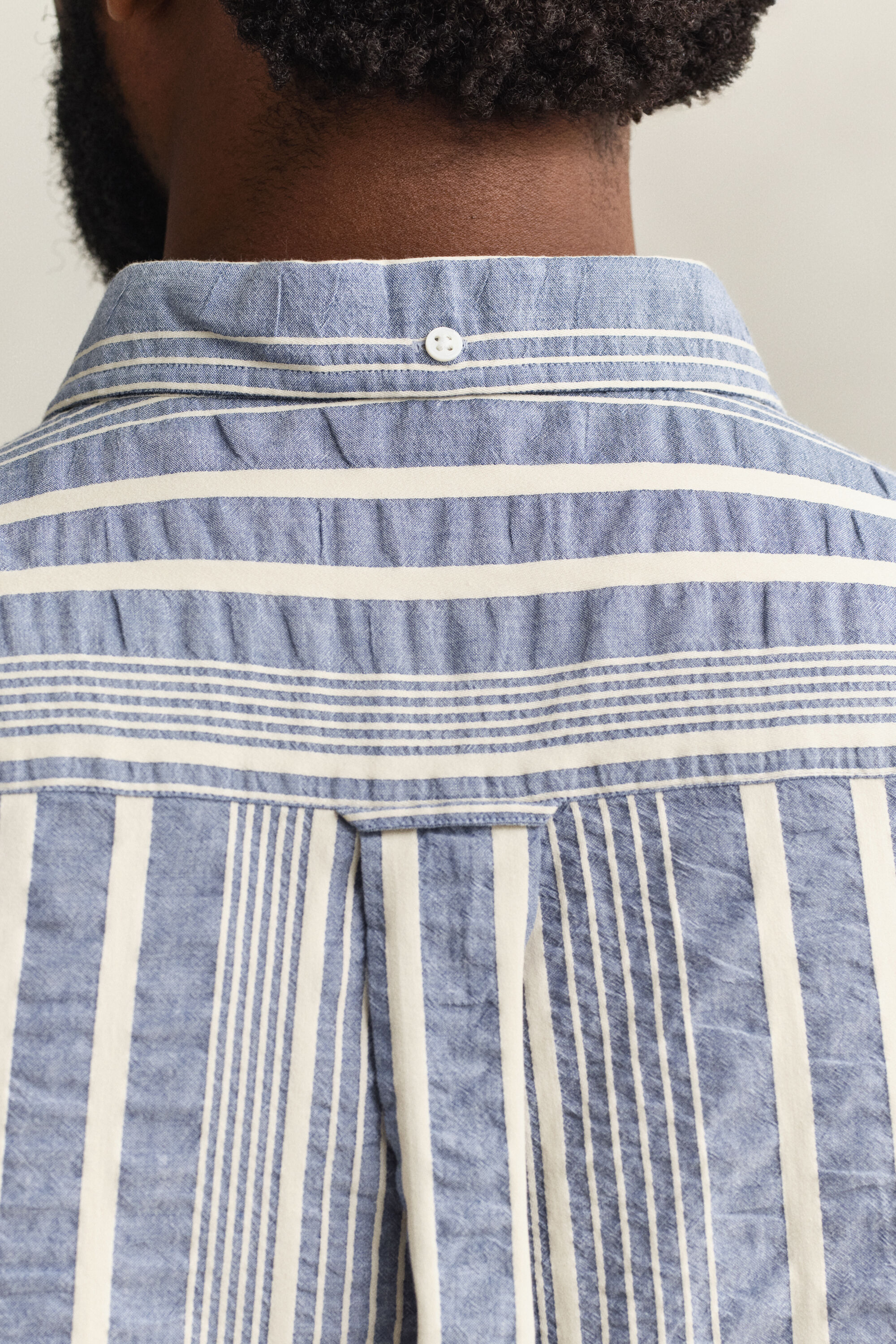 Relaxed fit randig skjorta i bäckebölja