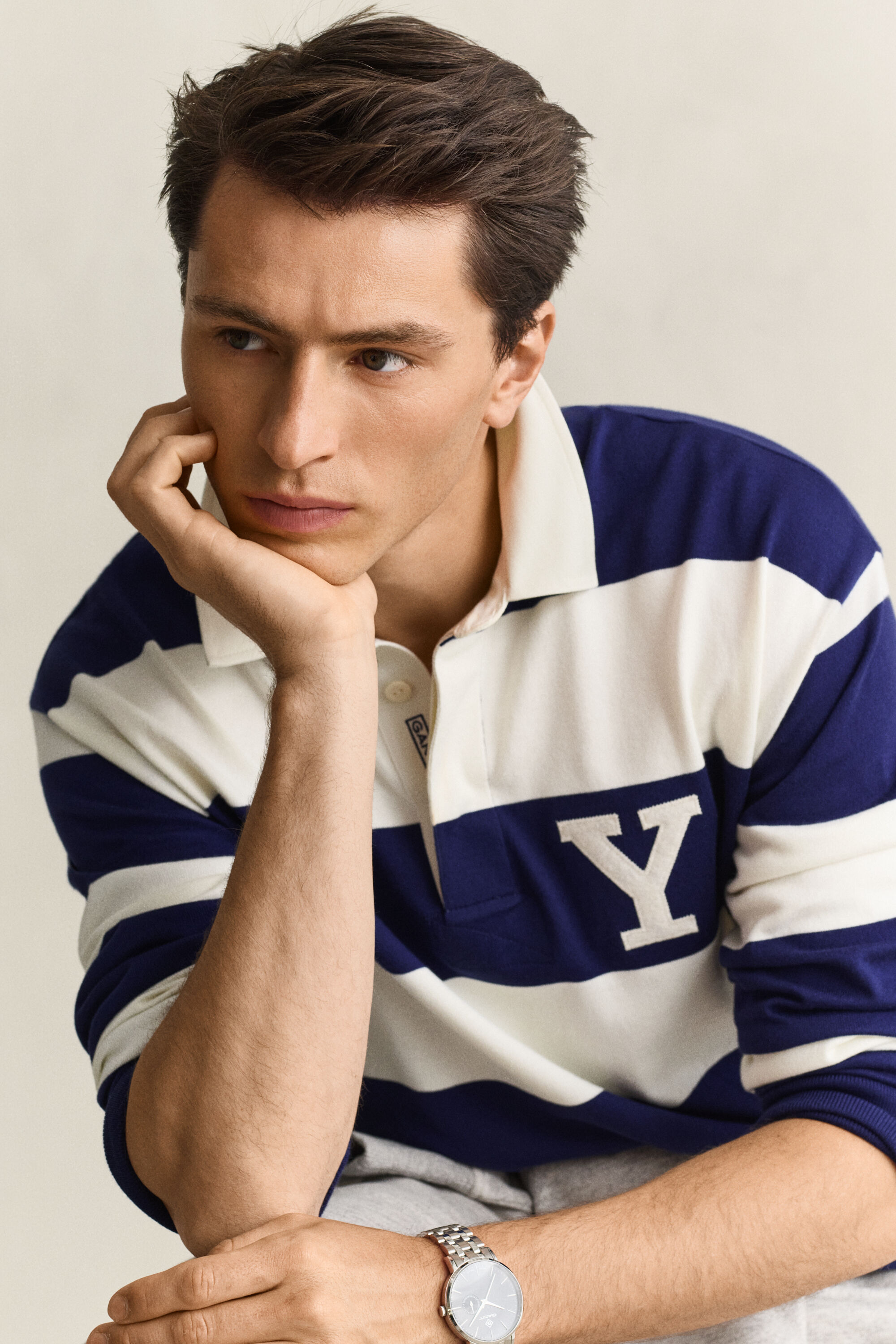 Gant x Yale randig Heavy Rugger