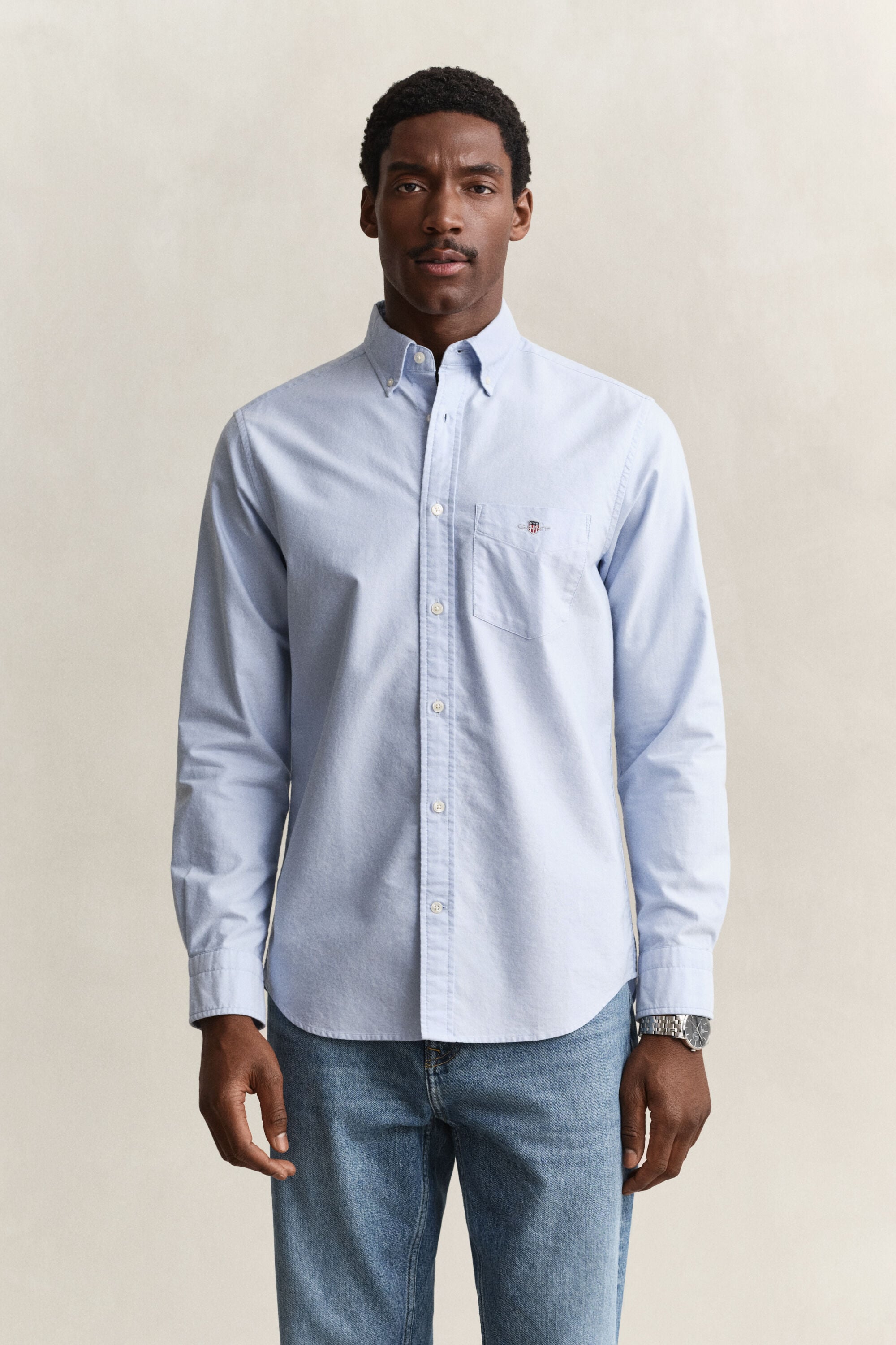 Klassisk oxfordskjorta med regular fit
