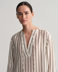 Randig V-ringad kaftan