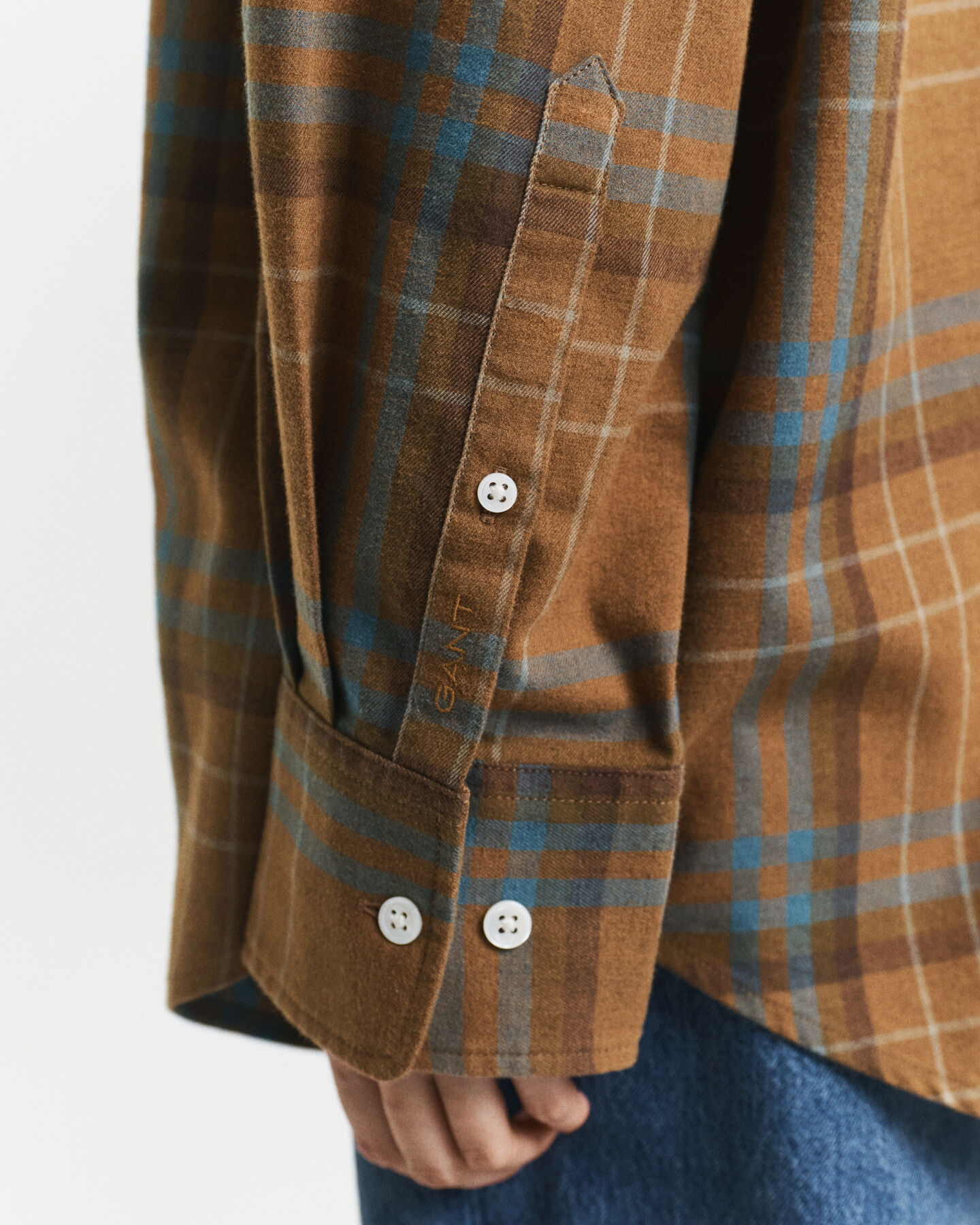 Oversized rutig skjorta