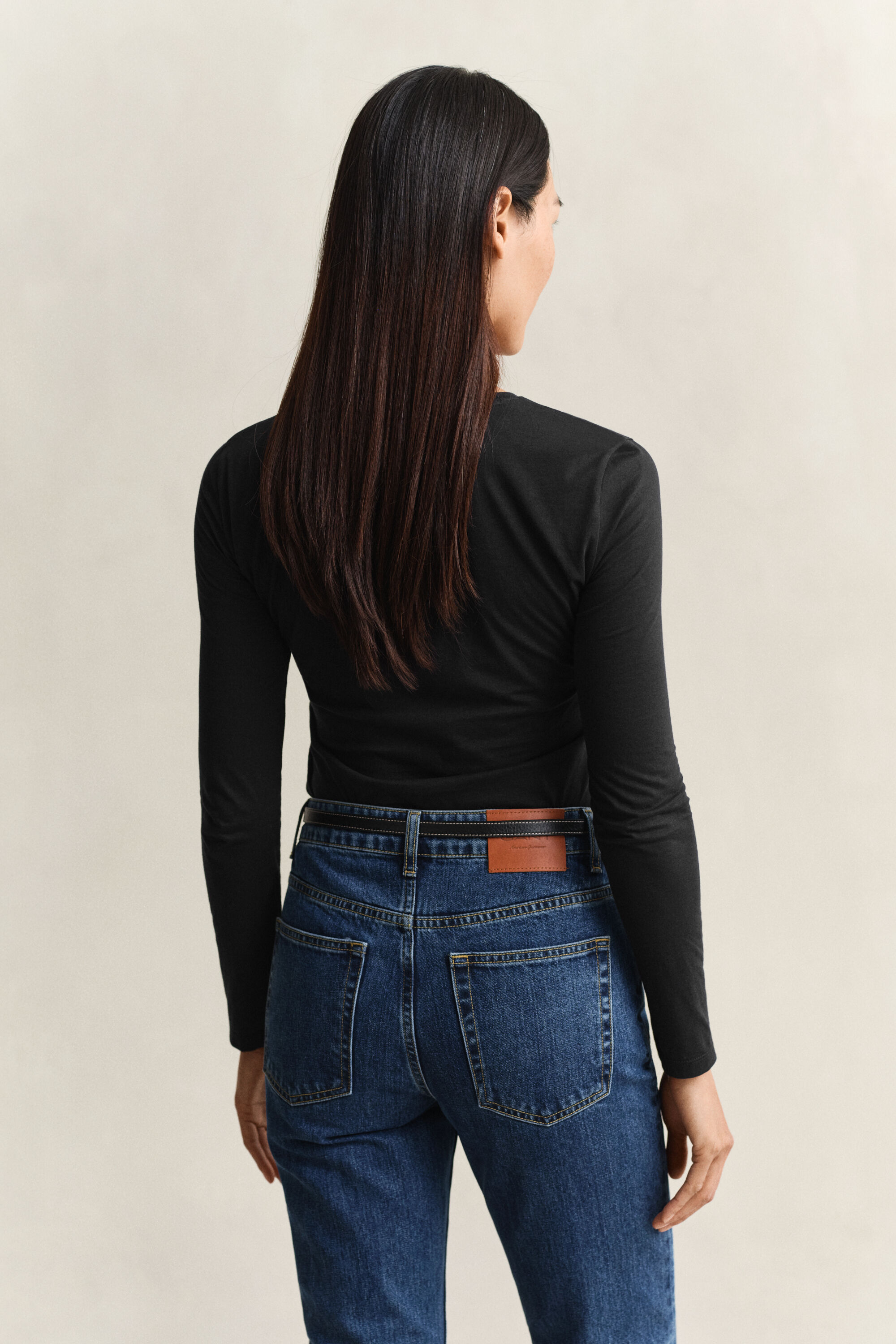 Långärmad T-shirt i bomull