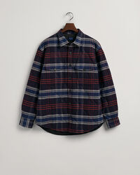 Quiltad skjortjacka i flanell