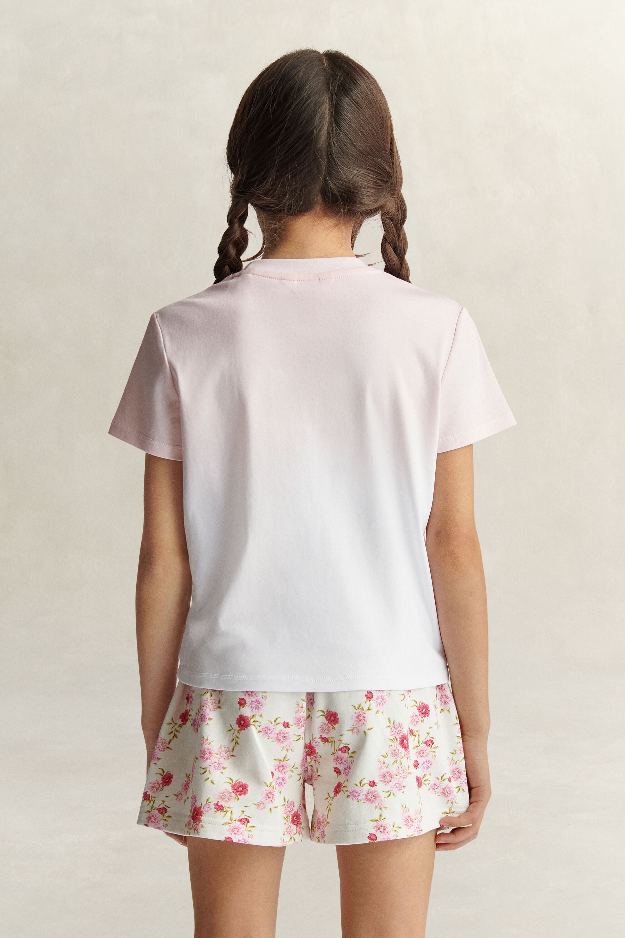 Teen Girls blommig T-shirt