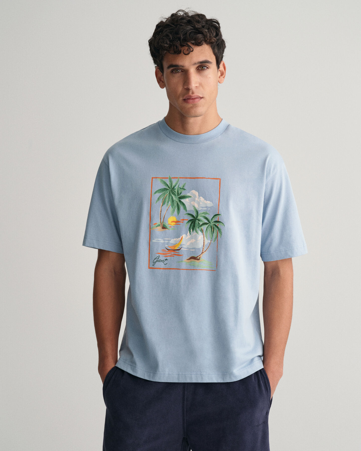 T-shirt med hawaiim&ouml;nster