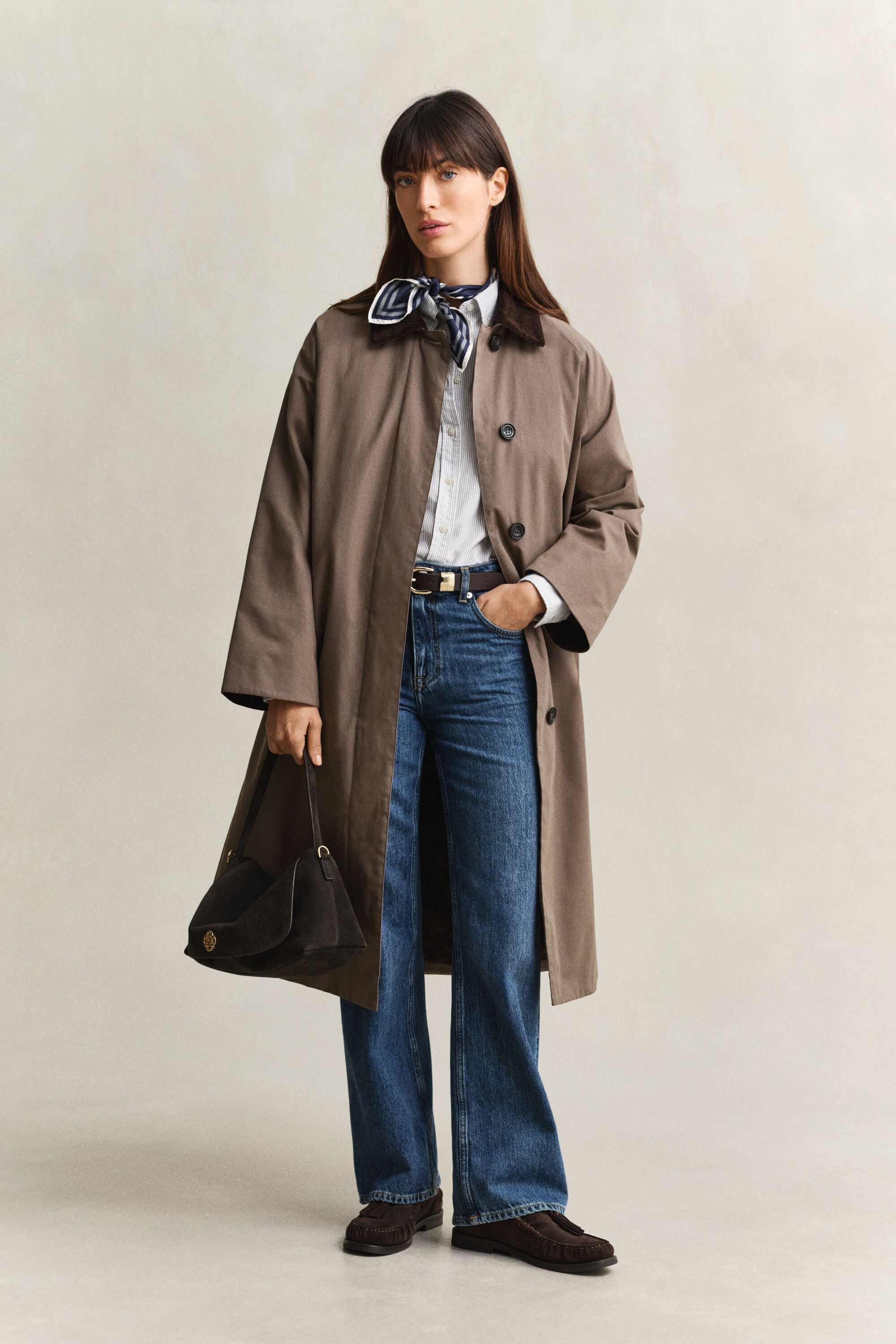 Car coat med vaxad yta