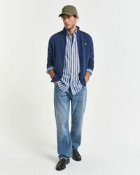 Casual Cotton kofta med dragkedja