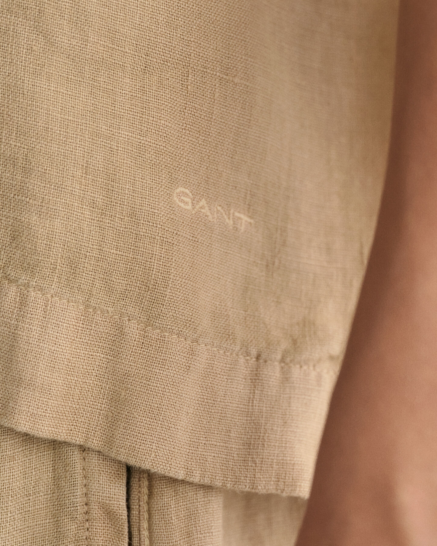 Teen Girls kort&auml;rmad boxig linneskjorta