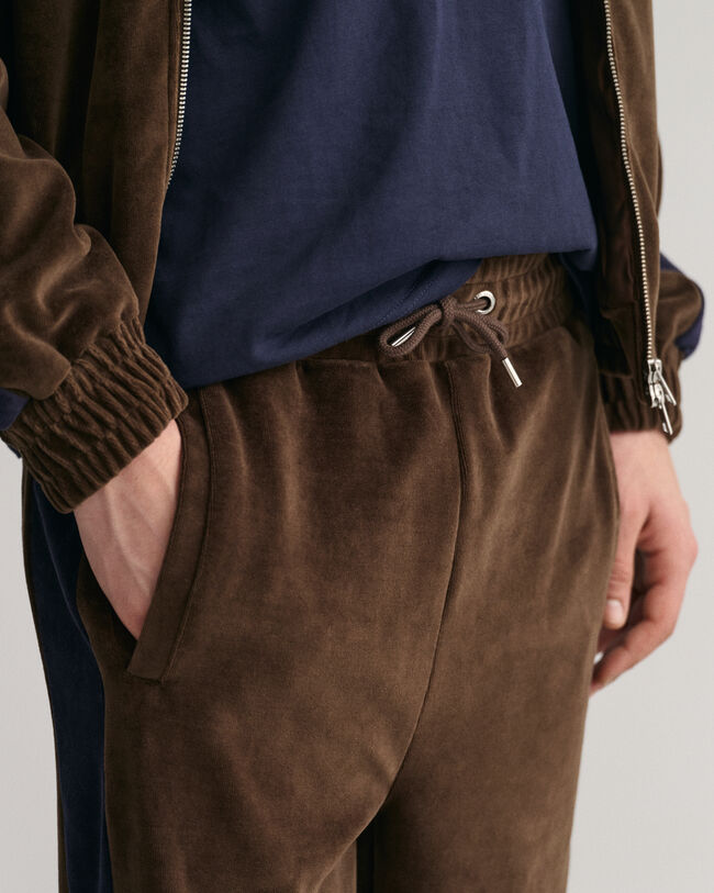 Träningsbyxor i velour