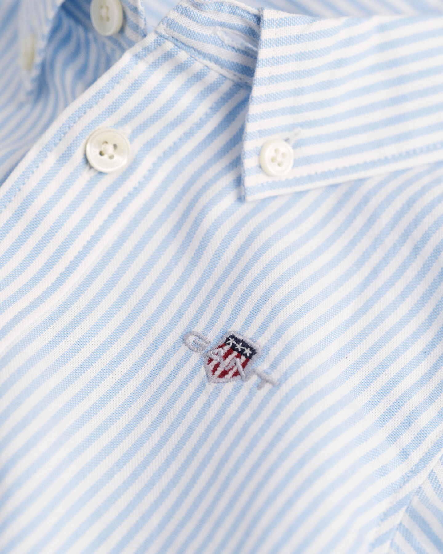 Baby randig oxfordskjorta