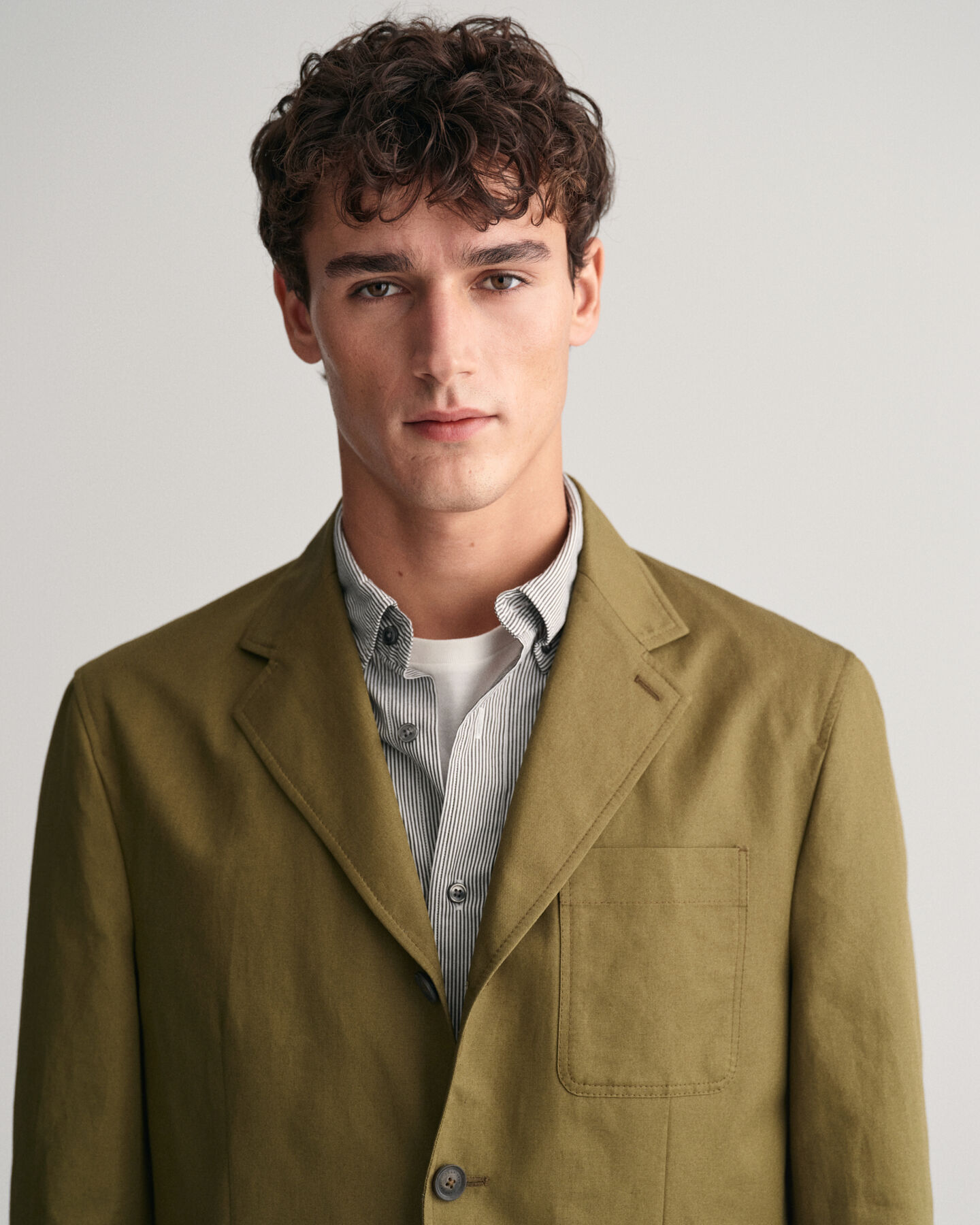 Regular fit bomullskavaj