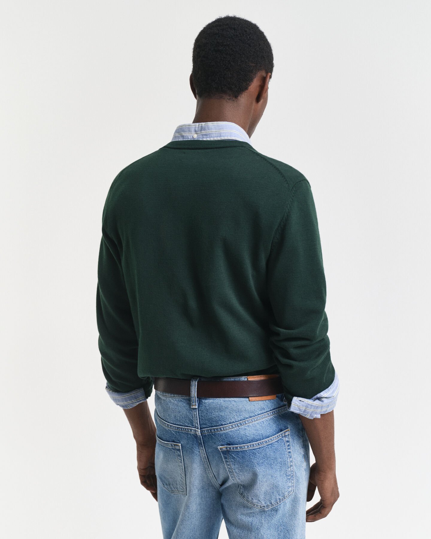 Klassisk V-ringad bomullströja